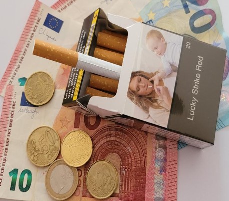 Augmentation du prix des cigarettes.